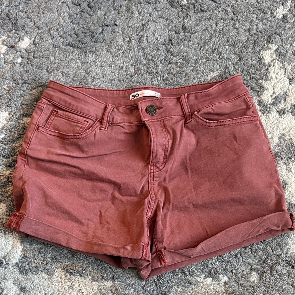 SO Women's Reddish Jean Shorts